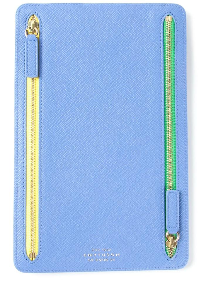 Smythson Currency Case - Blue