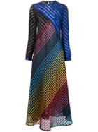 Mary Katrantzou Sheer Striped Dress