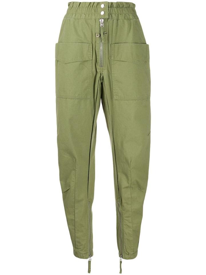 Isabel Marant Étoile Elastic Waist Trousers - Green