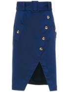 Olympiah Petri Midi Skirt - Blue