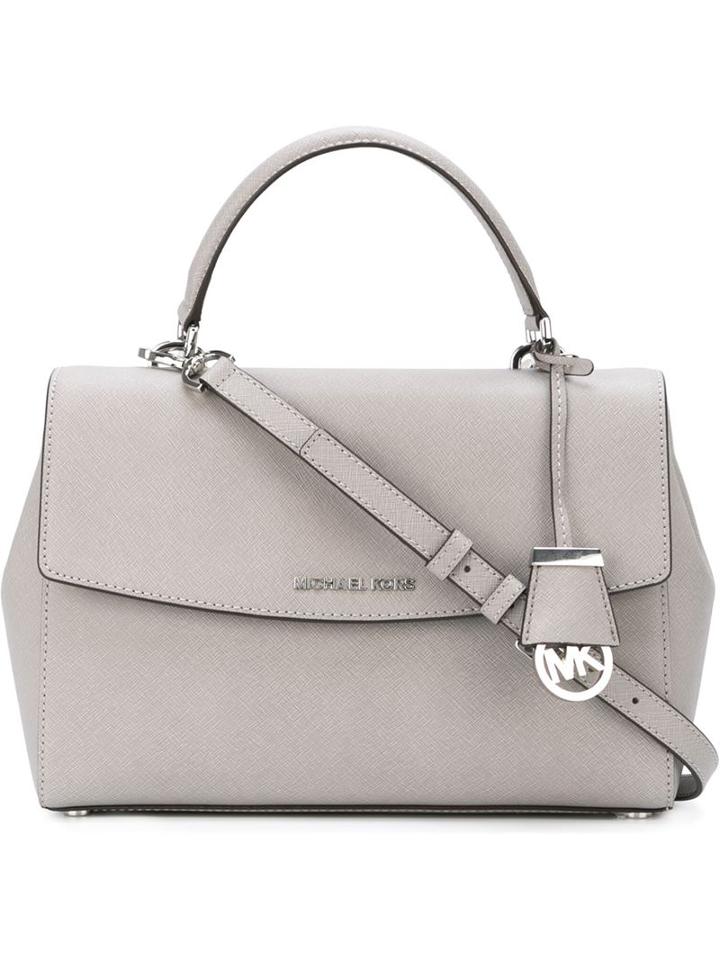 Michael Michael Kors Small 'ava' Tote, Women's, Grey, Calf Leather