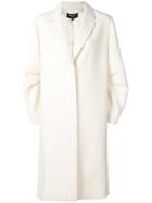 Paule Ka Puff Sleeve Single-breasted Coat - Nude & Neutrals