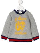 Gucci Kids - Tiger Printed Sweatshirt - Kids - Cotton - 6-9 Mth, Grey