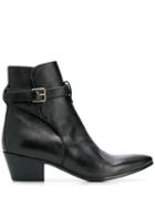 Saint Laurent West Jodhpur Boots - Black