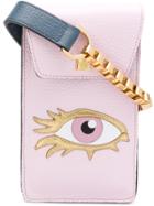 Giancarlo Petriglia Eye Applique Mini Bag - Pink & Purple
