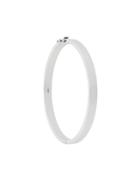 Tom Wood Slim Lock Bangle - Metallic