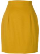 Versace Pre-owned Structured Mini Skirt - Yellow