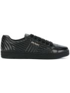 Prada Bevelled Low-top Sneakers - Black