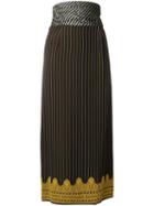 Jean Paul Gaultier Pre-owned Mid-calf Pinstripe Skirt - Blue