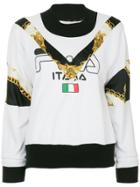 Maison Mihara Yasuhiro Printed Insert Sweatshirt - White