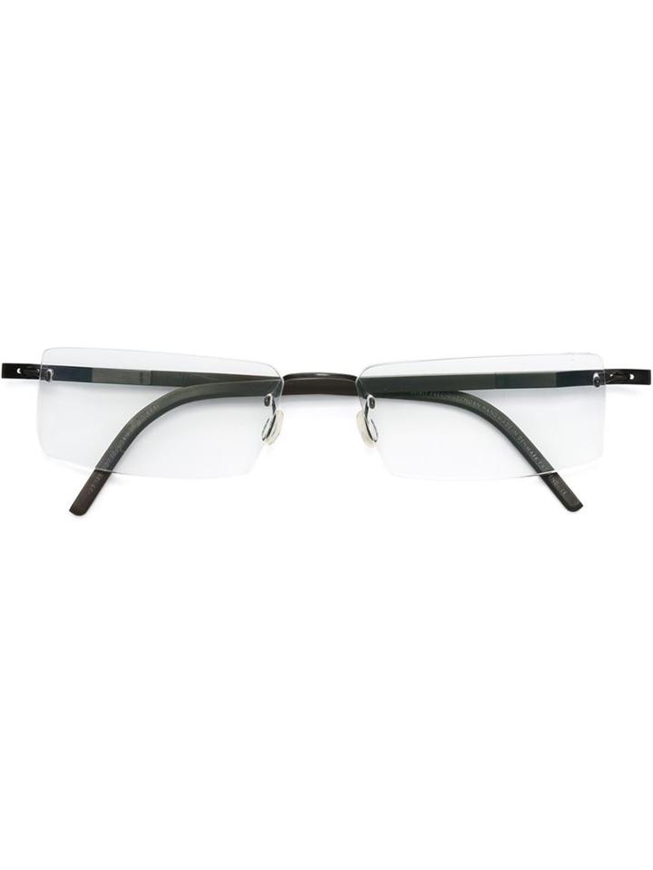 Lindberg Precious Glasses, Brown, Black Rhodium Plated White Gold/buffalo Horn