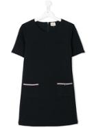 Armani Junior - Casual Teen Dress - Kids - Cotton/polyester/spandex/elastane - 14 Yrs, Blue