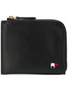 Maison Kitsuné Logo Zipped Wallet - Black