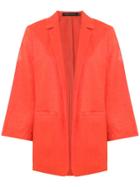 Andrea Marques Open Front Blazer - Orange