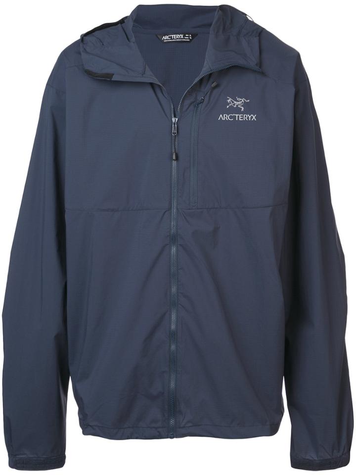 Arc'teryx Logo Wind Breaker Jacket - Blue