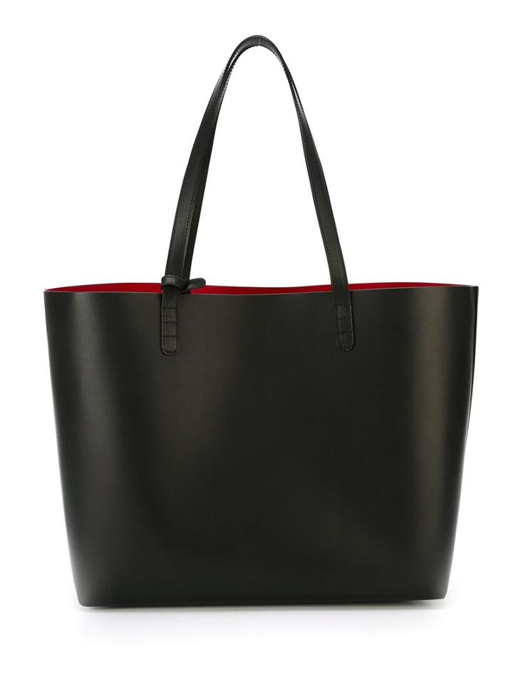 Mansur Gavriel - Bi-colour Large Tote - Women - Calf Leather - One Size, Black, Calf Leather