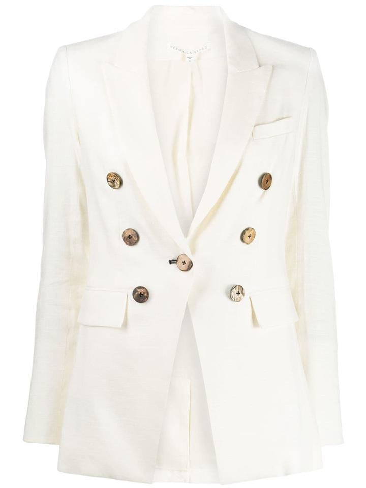 Veronica Beard Button Embellished Blazer - Neutrals