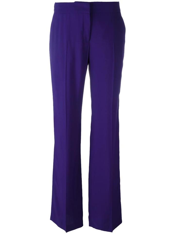 No21 Bootcut Tailored Trousers, Women's, Size: 46, Pink/purple, Viscose
