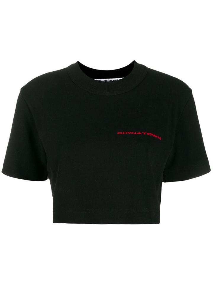 Alexander Wang Chynatown Cropped T-shirt - Black