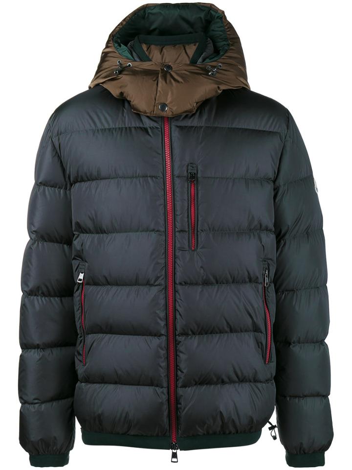 Moncler Quilted Feather Down Jacket - Grey