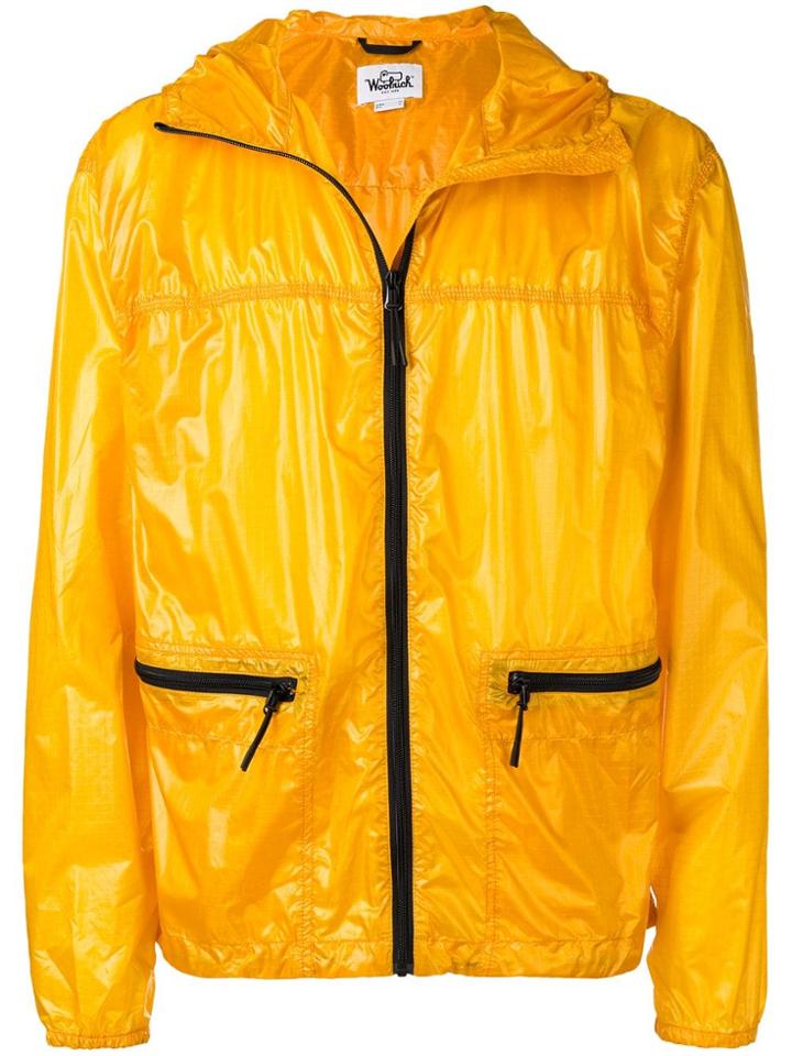 Woolrich Hooded Zip-up Jacket - Yellow