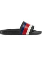 Gucci Rubber Slide Sandals - Black