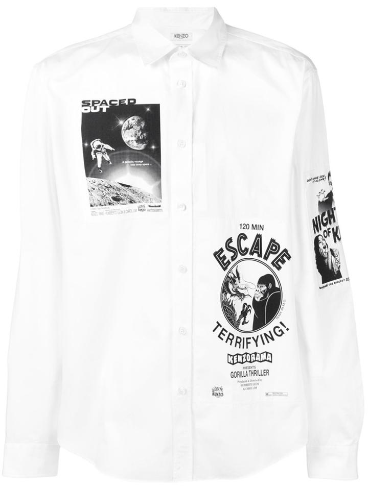 Kenzo Movie Posters Shirt - White