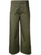 Ginger & Smart Sunday Trousers, Women's, Size: 10, Green, Cotton/polyurethane