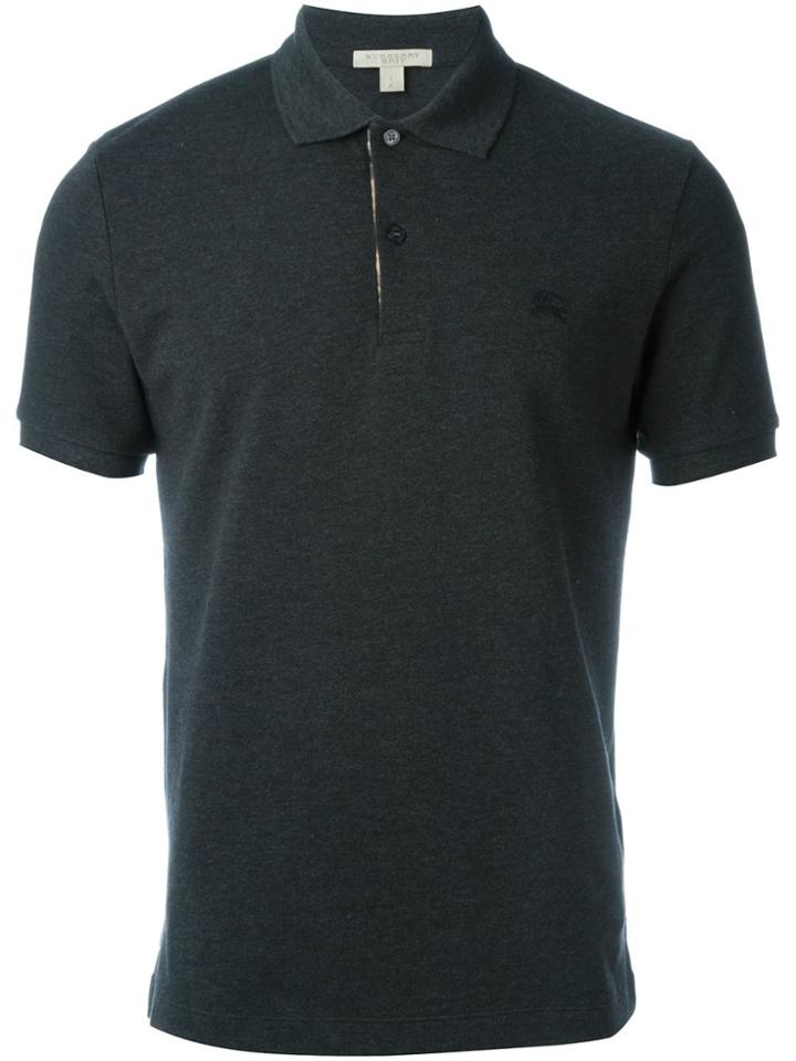 Burberry Short-sleeved Polo Shirt - Grey