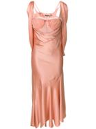William Vintage 2003 Draped Gown - Pink & Purple