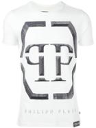 Philipp Plein Winter T-shirt, Men's, Size: Xl, White, Cotton