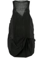 Uma Wang High Low Hem Tank Top - Black