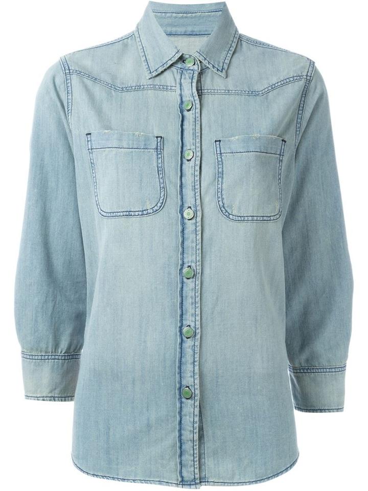 Sandrine Rose Denim Shirt, Women's, Size: Medium, Blue, Cotton