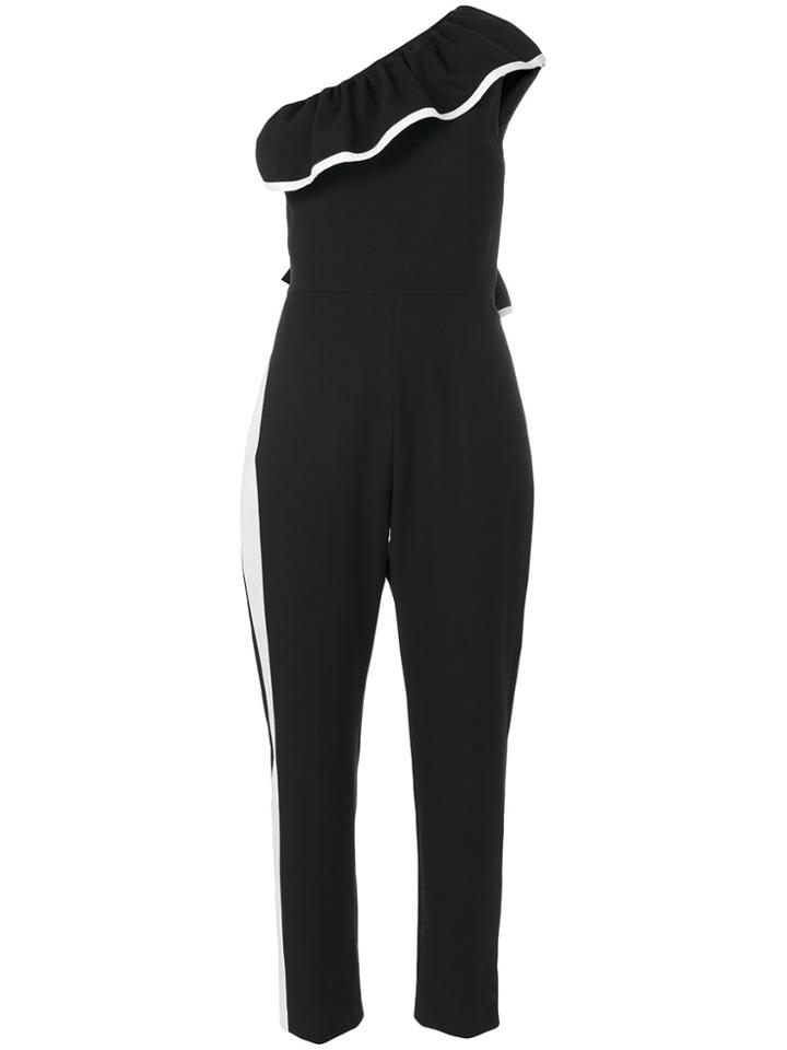 Msgm One Shoulder Jumpsuit - Black