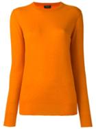 Joseph Classic Jumper, Women's, Size: Large, Yellow/orange, Cashmere
