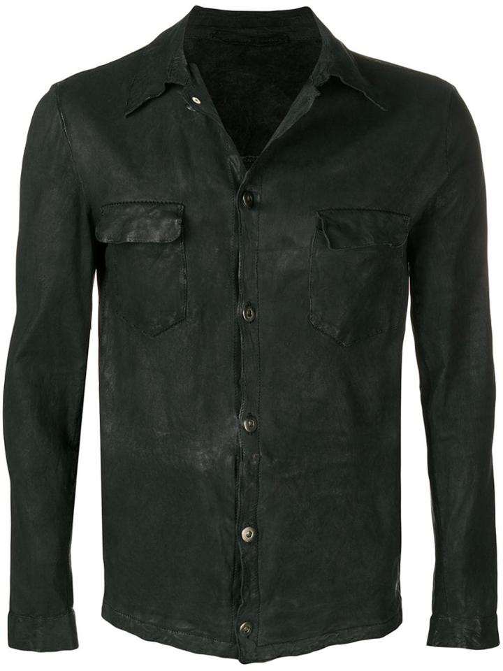 Salvatore Santoro Coated Shirt - Black