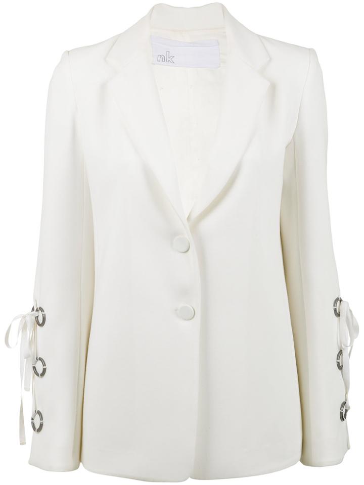 Nk Panelled Blazer - White