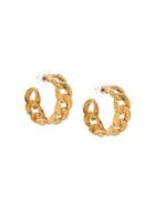 Jennifer Behr Tara Chain Hoop Earrings - Gold