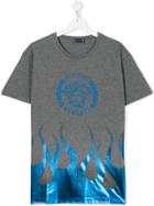 Young Versace Raised Logo T-shirt - Grey