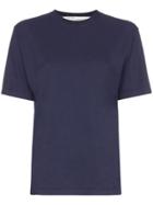 Off-white Tonal Logo Print T-shirt - Blue