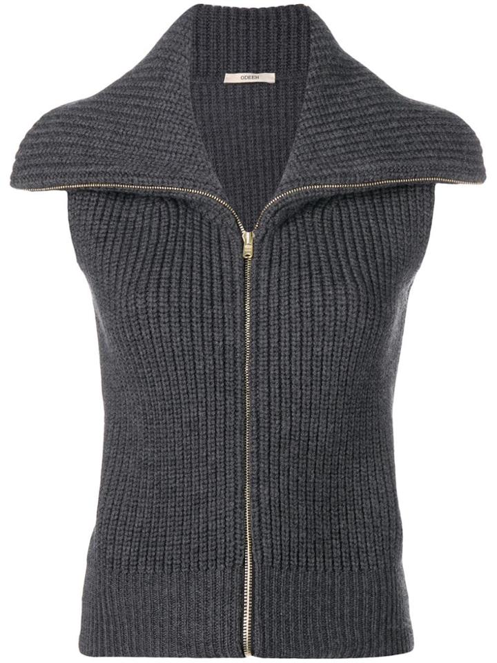 Odeeh Knitted Waistcoat - Grey