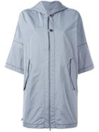 Brunello Cucinelli Zip Up Jacket, Women's, Size: 40, Grey, Silk/polyester