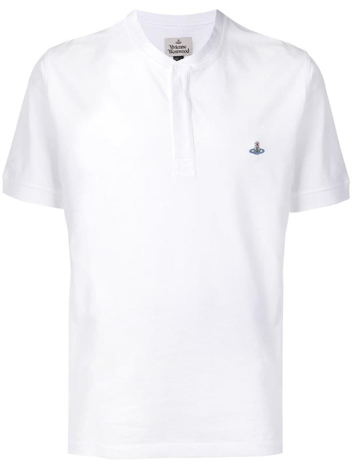 Vivienne Westwood Embroidered Logo Polo Shirt - White