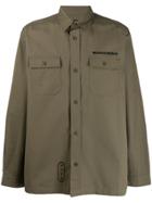 Maharishi Plain Shirtwith Printed Graphic - Green