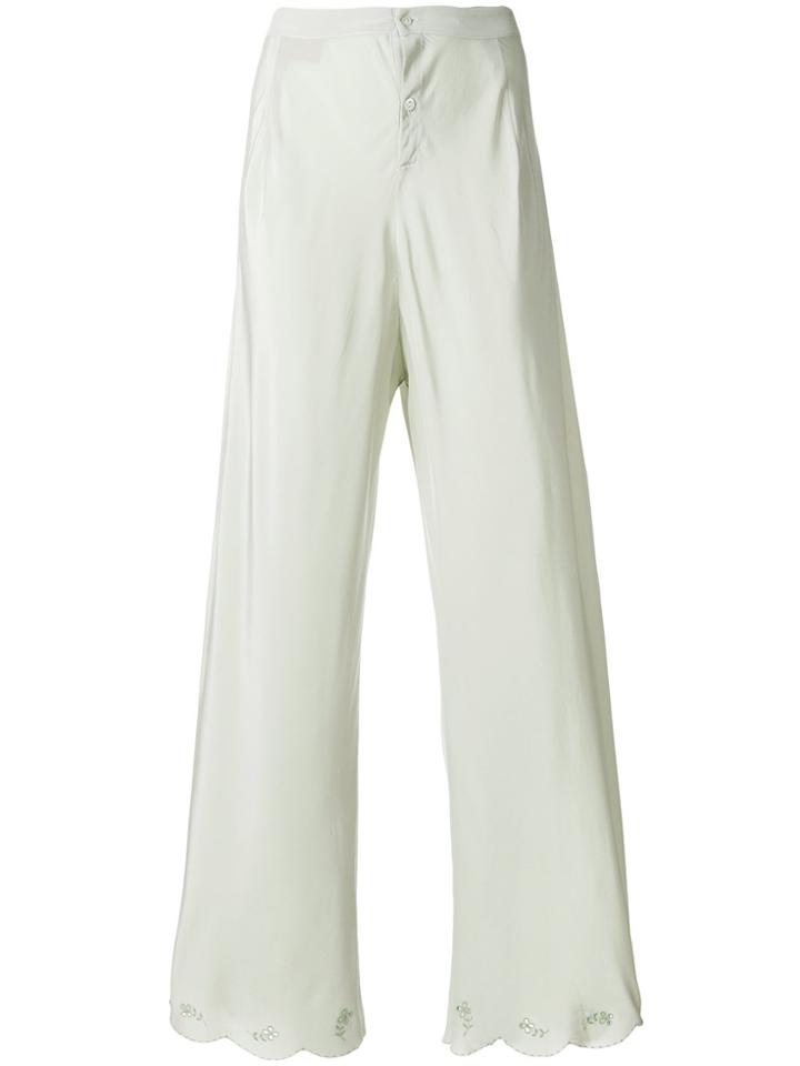 Erika Cavallini Wide Leg Trousers - Green