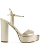 Deimille Slingback Platform Sandals - Metallic