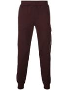 Cp Company Round Logo Track Pants - Brown