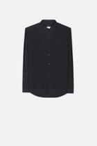 Ami Alexandre Mattiussi Large Classic Shirt, Men's, Size: 37, Black, Cotton