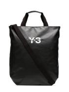 Y-3 Black Logo Tote Bag