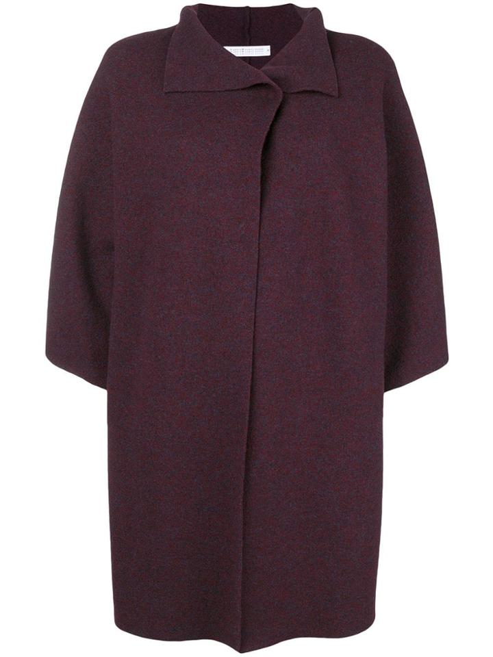 Harris Wharf London Kimono Style Coat - Red